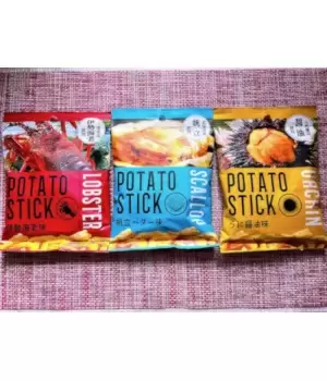ダイソーの高級食材ポテトスティックを実食　うに、帆立、伊勢海老の味が楽しめる!?
