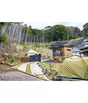 南熱海のコワーキングスペース「SOLACEの丘」にキャンプ場を併設、本日プレオープン