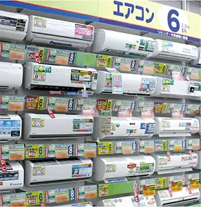 部屋用エアコンで買い増しのお客様を獲得しているケーズデンキ仙台西店