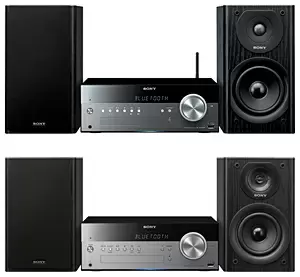 「CMT-SBT300W」（上）と、「CMT-SBT100」