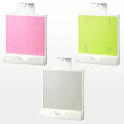3色のシリコンシートが付属する