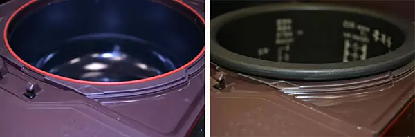 熱密封リングで本体と内釜の隙間をなくした