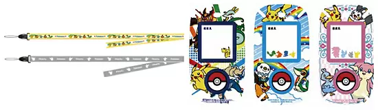 「ポケモンネックストラップ」「ポケモンデコシールセット」（3枚1セット）のイメージ