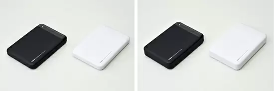 「HD-PBLU3」（左）と、「HD-PBMU3」
