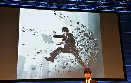 完成したポスター用の写真