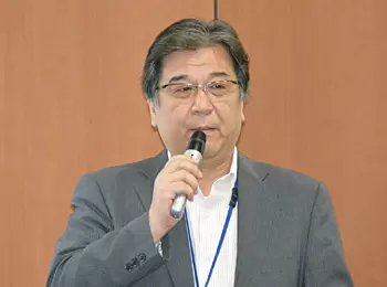 前機種「MeoBankSD」の手応えを語る松浦本部長