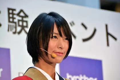 「美文字」のポイントをレクチャーした書道家の涼さん