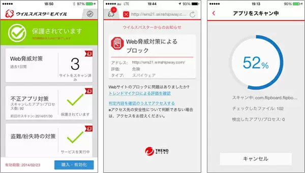 iOSの画面
