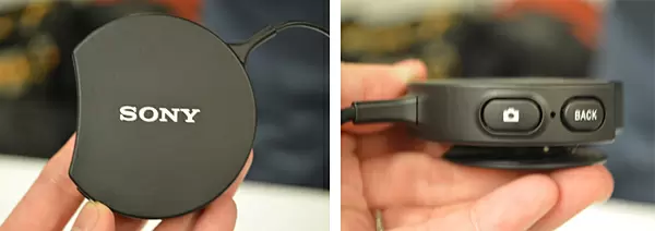バッテリ内蔵の一体型リモコン