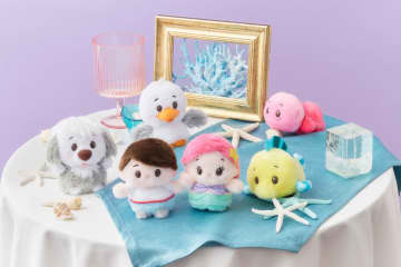 【未使用】うるぽちゃちゃん　ディズニー　リトルマーメイド　5個セット Disney - セバスチャン ぬいぐるみ うるぽちゃちゃん リトル