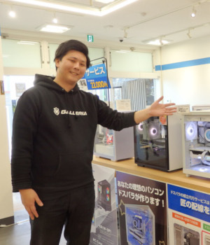 宮崎でも「光るPC」流行ってます！パーツもゲームも26歳の店長に気軽に相談できる「ドスパラ宮崎恒久店」