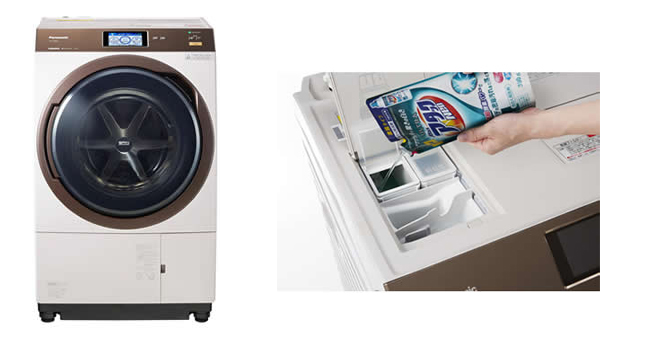 洗剤自動投入　パナソニックドラム式洗濯乾燥機11kg/6kg NA-VX8900