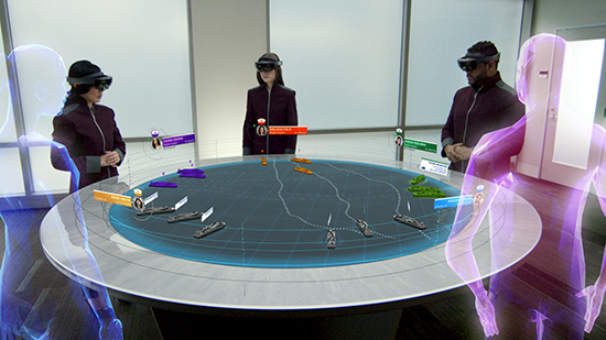 HoloLensを装着したデジタルキャプテンが陸上から船を指揮する「オートノーマス」