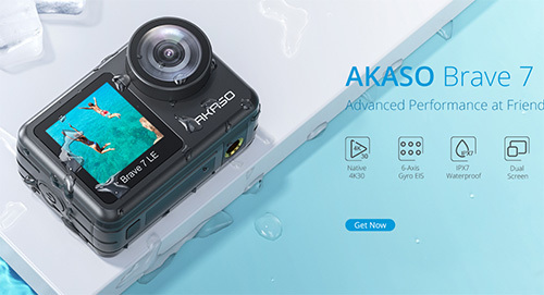 耐候性の新しいアクションカメラ、AKASOの「AKASO Brave 7 LE」 - BCN＋R