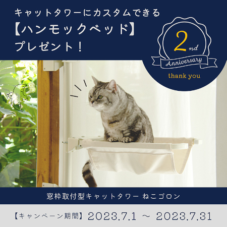 窓枠に取り付けるキャットタワー「ねこゴロン」 - BCN＋R