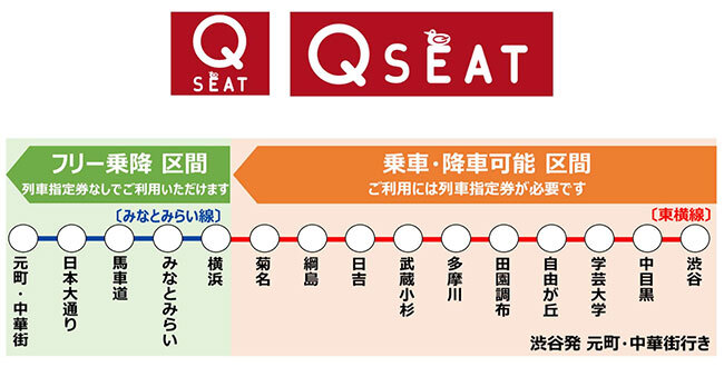 東急東横線「渋谷～横浜」間で有料座席指定サービス「Q SEAT」開始 BCN＋R