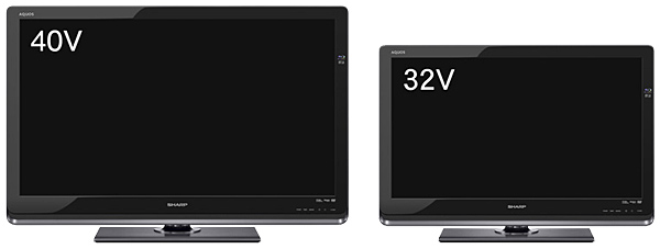 シャープが「録画テレビ」拡充、HDD/BD内蔵とUSB接続外付けHDDモデル 