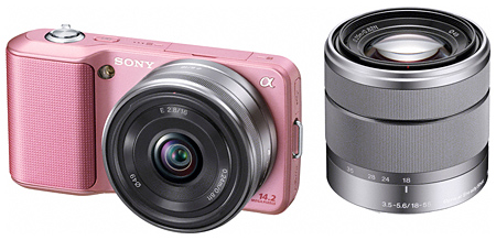 ソニー、レンズ交換式一眼カメラ「NEX-3」にピンクを追加、11月19日 