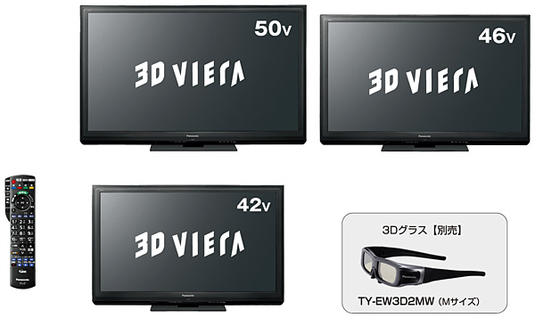 Panasonic 3DVIERA ST3 TH-P46ST3&3Dゴーグル付き