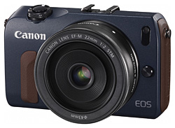 EOS M(ベイブルー)+EF-M22mm F2 STM