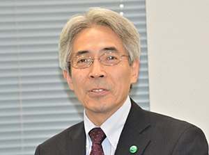 注力する分野について説明する田代社長