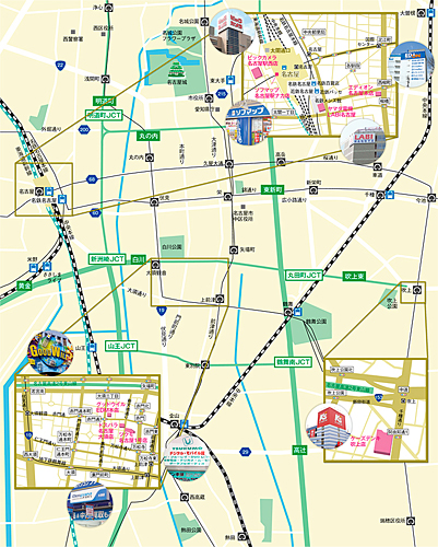 多くの家電量販店が出店する名古屋駅周辺