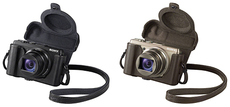 DSC-HX50V専用のジャケットケース(装着イメージ)