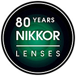 「NIKKOR」レンズ発売80周年記念ロゴ