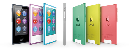 カラフルな新しい「iPod nano」