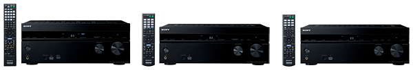 左から「STR-DN1040」「STR-DN840」「STR-DH740」