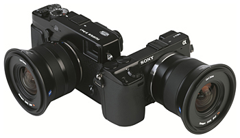 「Touit 2.8/12」の装着イメージ