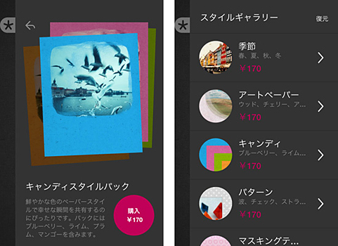 有料の「スタイルパック」