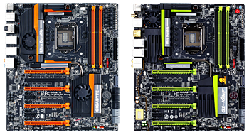 「Z87X-OC Force」(左)と「G1.Sniper 5」