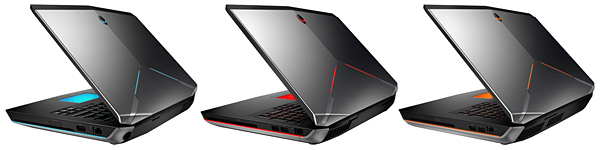 (左から)ALIENWARE 14、ALIENWARE 17、ALIENWARE 18