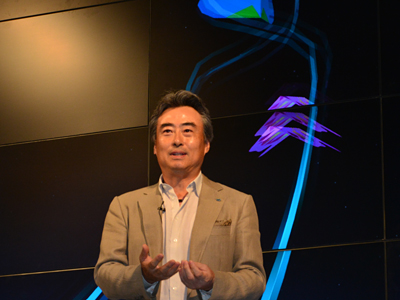 イベントの趣旨を説明する吉田社長