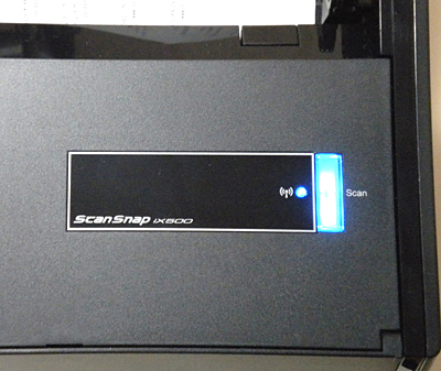 本体の無線LANランプがブルーに点灯