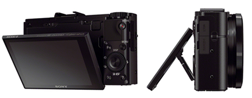 ポケットに収まるコンパクトなボディに可動式チルト液晶モニタを搭載する