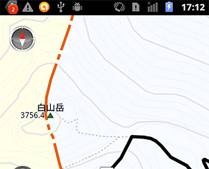 作成したルート情報はオフラインでも閲覧できる
