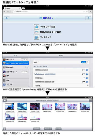 シェアする写真を日付で限定する新機能を備える