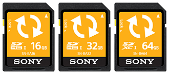 左から、SN-BA16、SN-BA32、SN-BA64