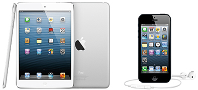 タブレット端末、スマートフォンで1位を獲得したアップルの「iPad mini」と「iPhone 5」