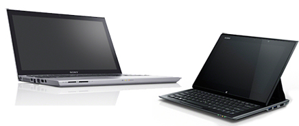 ウルトラブックで1位を獲得したソニーの「VAIO T」(SVT15119CJS)と「VAIO Duo 11」(SVD11229CJB)