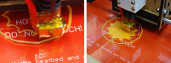 輪郭を描いて、そのなかに樹脂を流し込んでいく