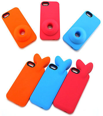 「Rabbit horn for iPhone5」(上)と「Donut horn for iPhone5」