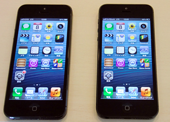 2キャリアが販売するiPhone 5