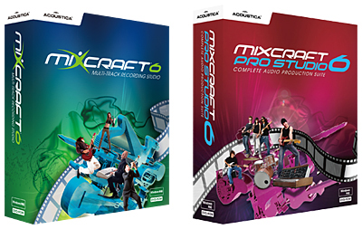 「Mixcraft 6」(左)と「Mixcraft Pro Studio 6」