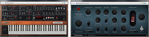 著名なヴィンテージ・シンセサイザーを再現した仮想インストゥルメントや、真空管EQをはじめとした本格的なエフェクトを備える
