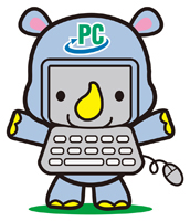 PCリサイクルキャラクターに決定した「さいまるくん」