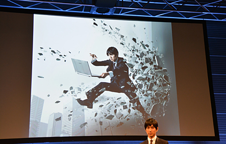 完成したポスター用の写真