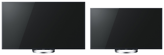 ブラビア X8500Aシリーズ 65V型(左)と、55V型